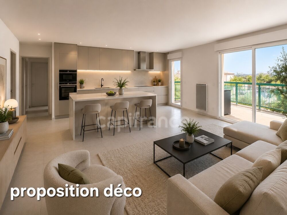 Appartement T4 de standing avec terrasse, climatisation, garage et aperçu mer