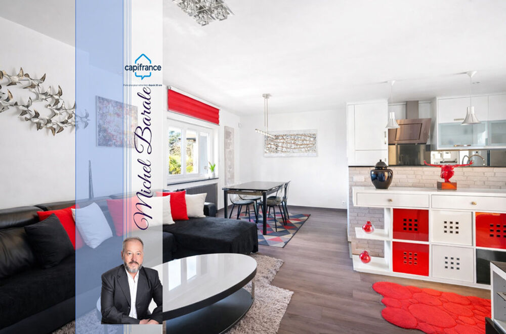Appartement de 80m2, 2 chambres, 2 places de parking à FONTAINES SUR SAONE (69)