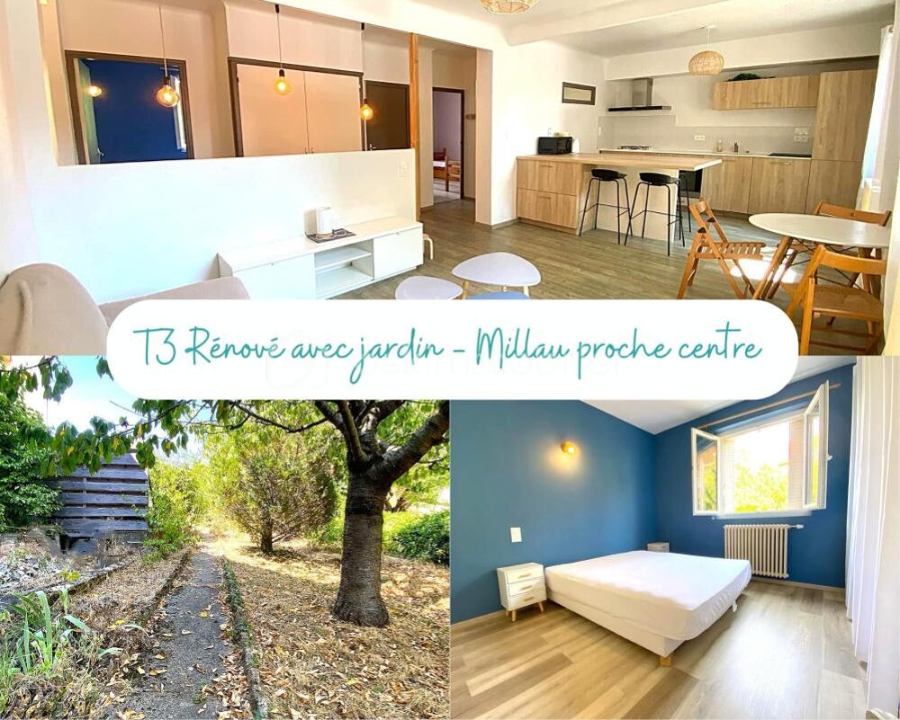 MILLAU  T3 RÉNOVÉ AVEC JARDIN PRIVATIF ET 42 M² DE DÉPENDANCES