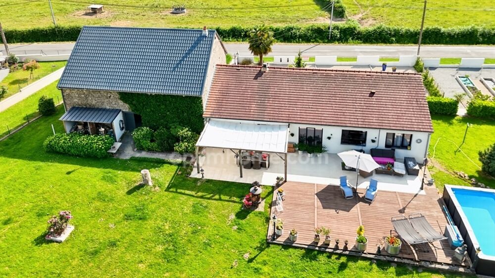 Maison Plain-Pied 124 m² - 5 pièces - 3 Chambres - Grange de 100 m² - terrain 2895 m² - SAINT LEGER MAGNAZEIX (87)