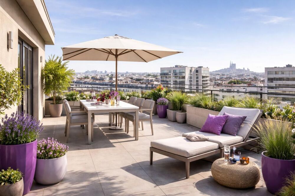 - RARE T4 en DUPLEX avec BALCONS ORIENTÉ SUD au DERNIER ETAGE -