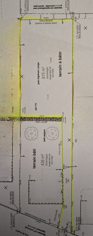 Terrain � vendre 615 m�