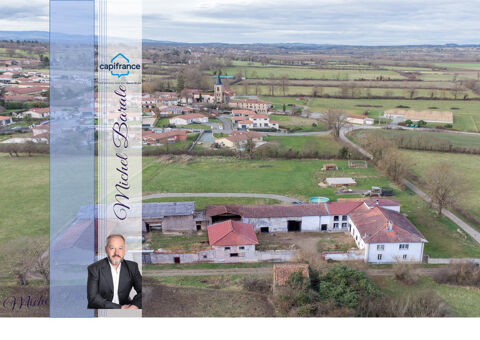  Grande Ferme de 250m2 habitables avec 700m2 de dpendances sur un terrain de 7500m2 proche de Feurs Maison - 7 pice(s) - 250 m
