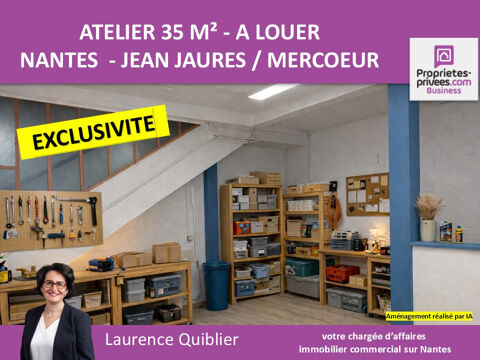 44000 NANTES - BUREAU COMMERCIAL RDC- ATELIER A LOUER 35 m&sup2; 750 44000 Nantes
