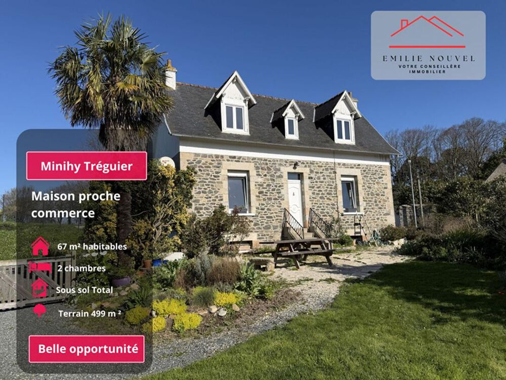 Maison individuelle avec sous-sol complet ,Minihy-Tréguier