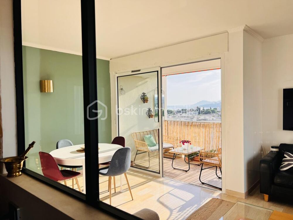 NOUVEAUTÉ- ANTIBES  3 PIÈCES RÉNOVÉ  VUE MER & MONTAGNES