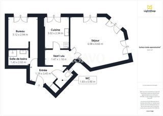  Appartement � vendre 2 pi�ces 55 m�