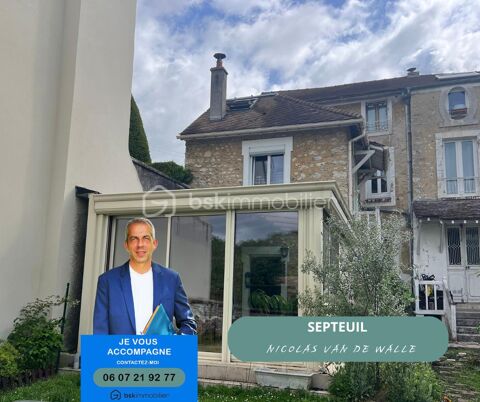   Charmante maison de village en triplex avec jardin de 200m2 – Centre de Septeuil Maison - 4 pièce(s) - 53 m²