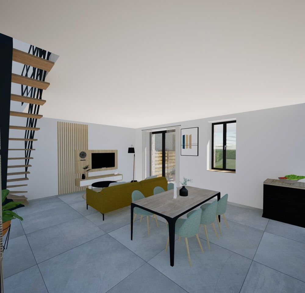 Longère à rénover, 94m2 sur terrain clos de 655 m2, SAINT MARTIN SUR OUST (56200)