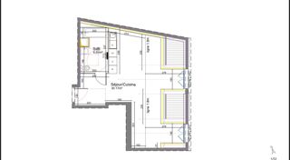  Appartement à vendre 1 pièce 37 m²