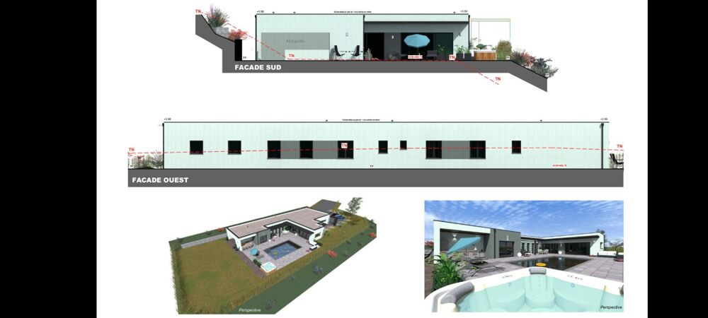 Vente Terrain AUREC-SUR-LOIRE 43110 TERRAIN CONSTRUCTIBLE AVEC PROJET DE VILLA D'ARCHITECTE AVEC VUE PANORAMIQUE Aurec sur loire