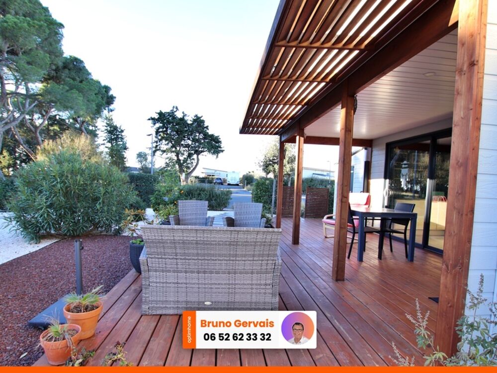Vente Chalet SUPERBE COTTAGE SUR TERRAIN ARBORÉ CLOS DANS UN PARC DE LOISIRS Marseillan