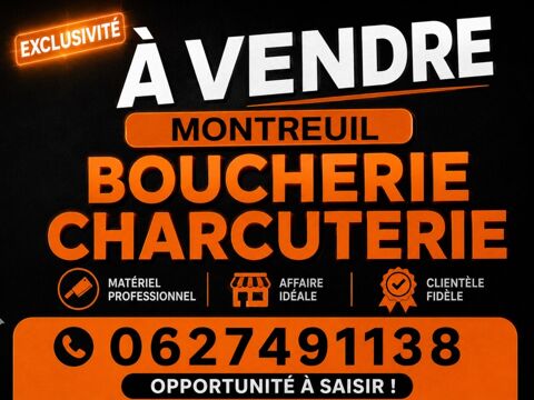 Fonds de commerce IMMEUBLE ENTIER BOUCHERIE + HABITAION  &agrave; vendre MONTREUIL (93) 1450000 93100 Montreuil