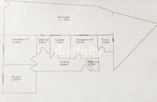  Appartement � vendre 3 pi�ces 59 m�