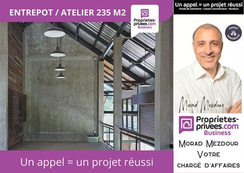 Roubaix limite Flers - Entrepôt / local 150 m2 Parking privé 86 m2 112200 59100 Roubaix