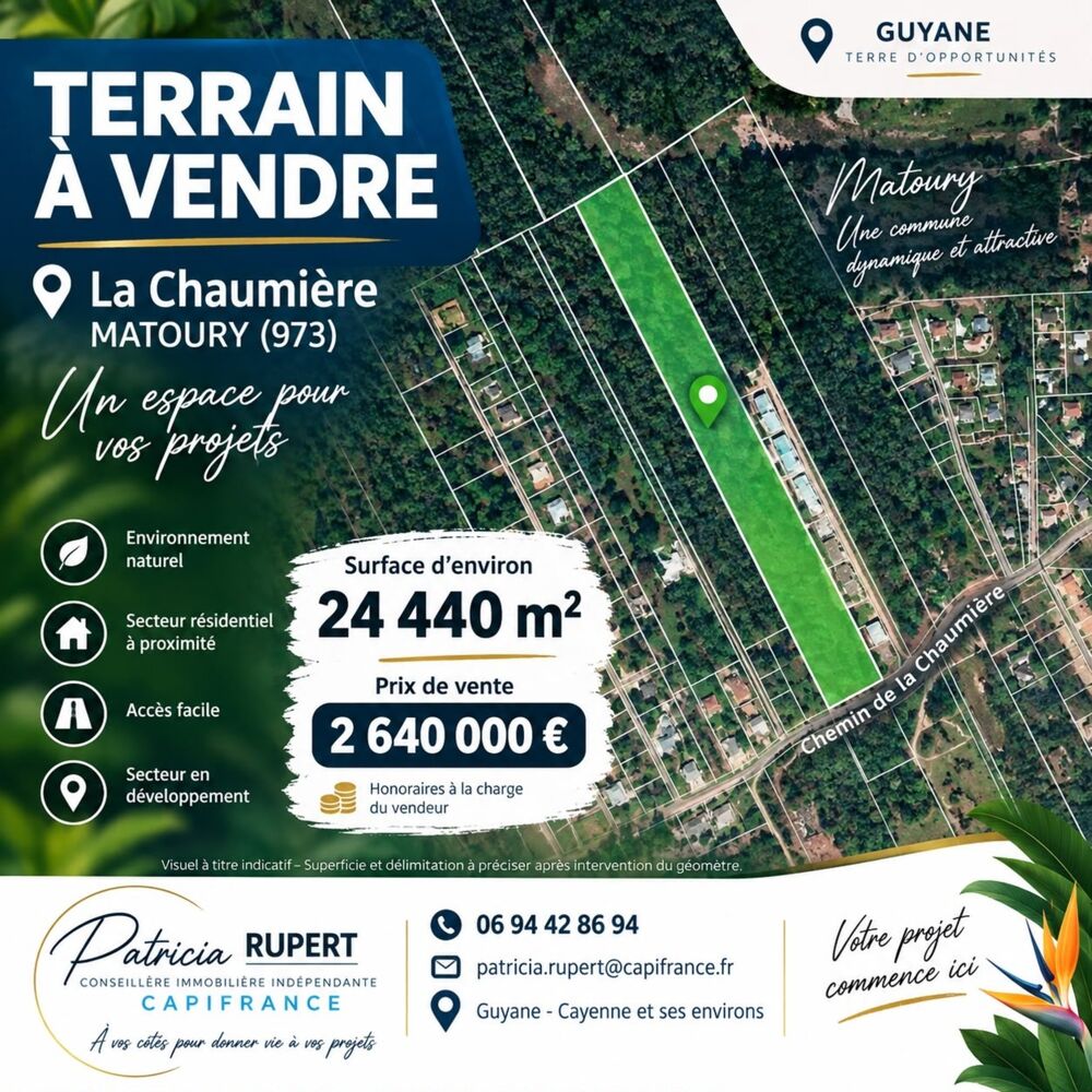 Vente Terrain Terrain à vendre  MATOURY (973) Matoury