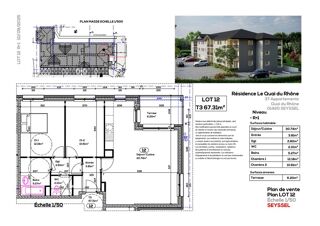  Appartement  vendre 3 pices 67 m