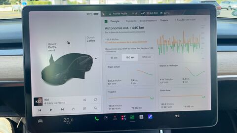 Model 3 476 Dual Motor AWD Long Range - Premi&egrave;re main 2020 occasion 49700 Doue En Anjou