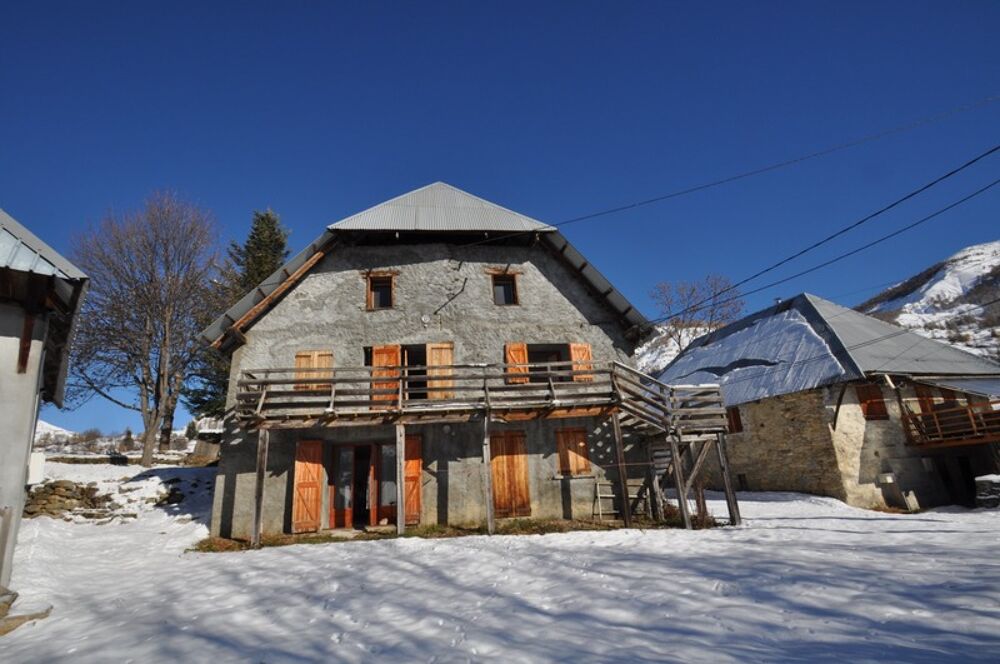 Dpt Alpes de Haute Provence (04), à vendre ALLOS Authentique Maison en pierres 350 m² Belle Vue Montagnes
