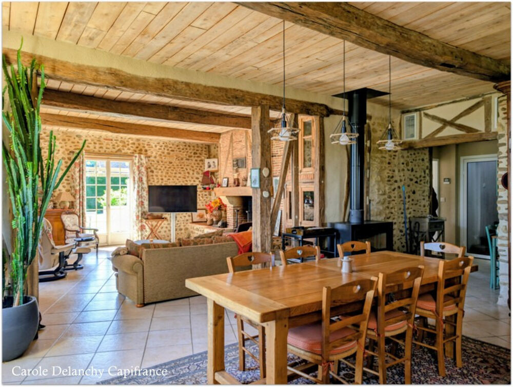 Vente Maison Ancien presbytère rénové – 232 m² – 4 chambres – Dépendances – Terrain de 2 959 m², Saint-Agnet (5 min Garlin / 10 min Aire-sur- Saint agnet
