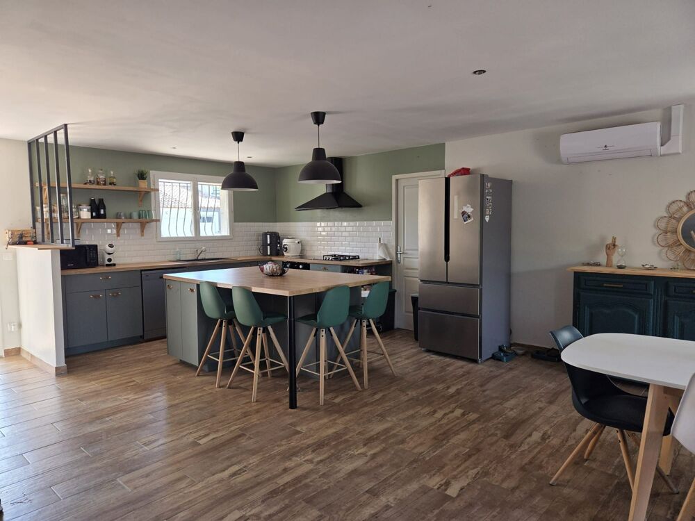 Vente Maison MOUSSAN – Villa familiale de plain-pied 150 m² – 4 chambres – Piscine – Garage – DPE A Moussan