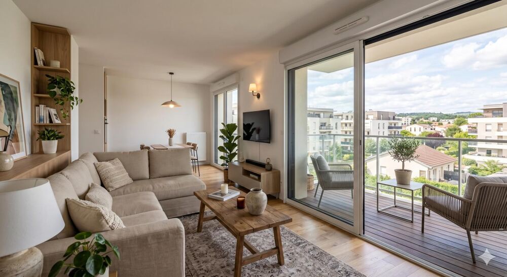Vente Appartement NOUVEAUTÉ 4 PIÈCES TRAVERSANT AVEC BALCON + 2 PARKING Lognes