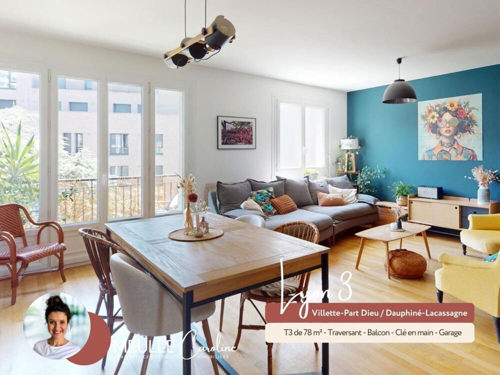 Appartement 3 pièces 77 m² · à Lyon 3 · 77 m² · 335 000 €