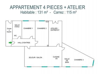  Appartement � vendre 4 pi�ces 115 m�