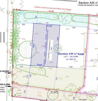  Terrain � vendre 455 m�