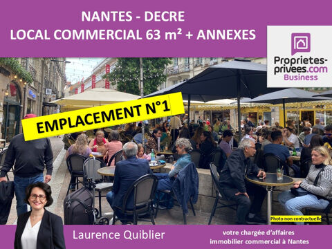 44000 NANTES DECRE - BAIL A CEDER, LOCATION LOCAL 63 m&sup2;  + APPARTEMENT + RESERVE 1500 44000 Nantes
