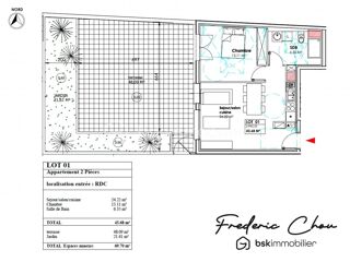  Appartement � vendre 2 pi�ces 44 m�