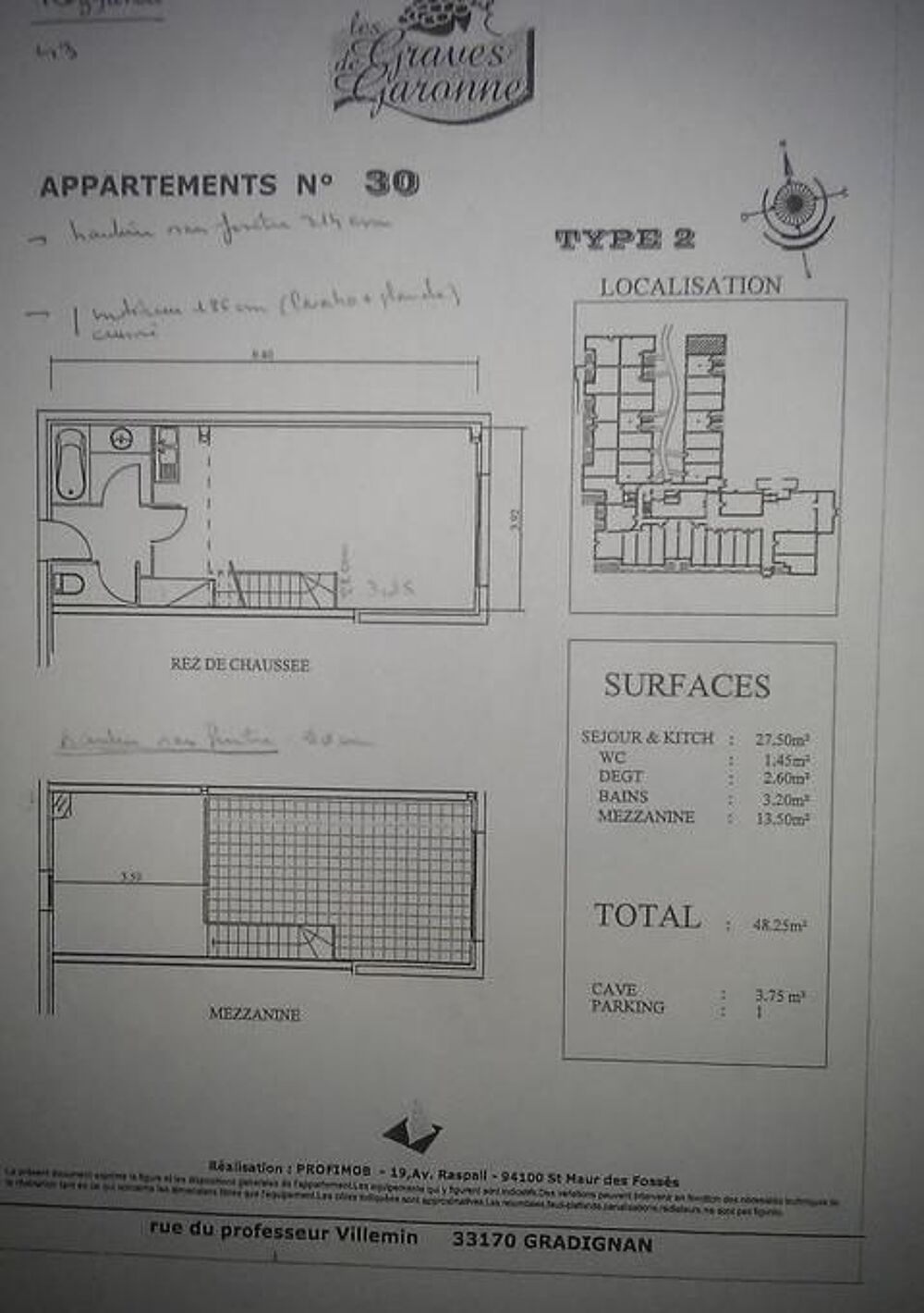Appartement de 48m2 à louer sur Gradignan
