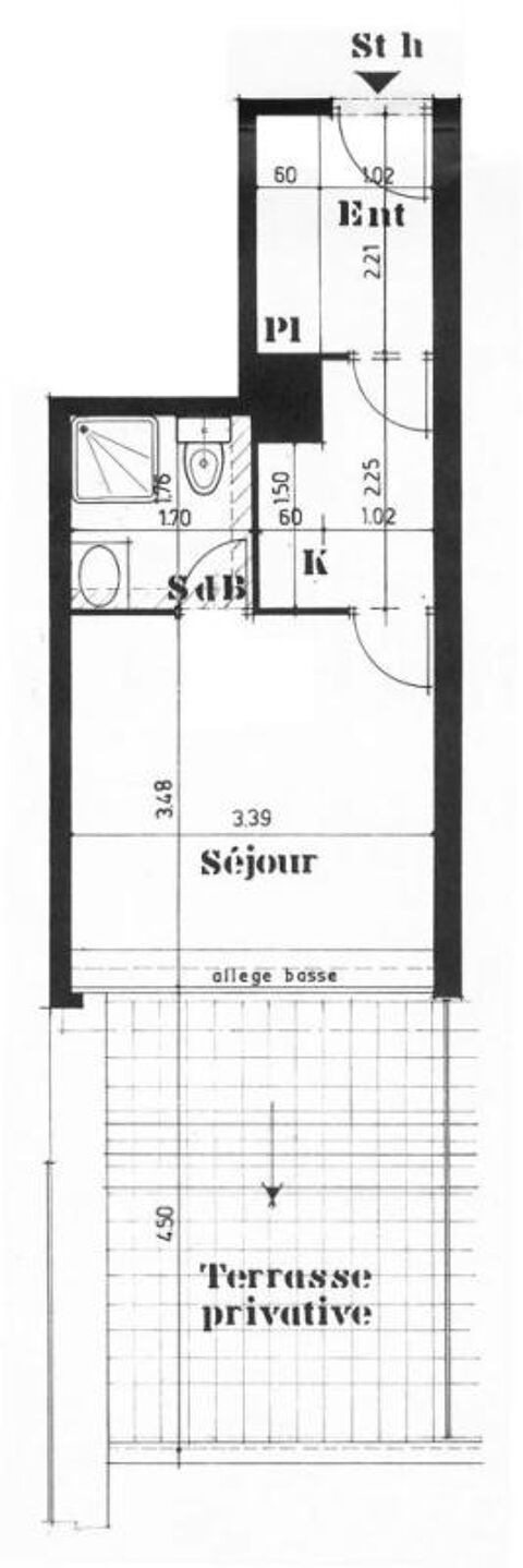  Appartement � louer 1 pi�ce 22 m�