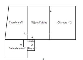  Appartement � vendre 3 pi�ces 47 m�