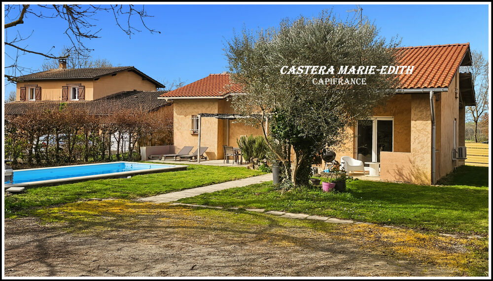 Vente Maison Maison PLAIN-PIED 110,23 M² - 6 pièces - 3 chambres + Mezzanine -Garage - Piscine neuve - PARCELLE 949 M² SEGOUFIELLE (32) Segoufielle
