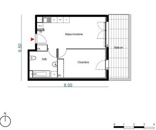  Appartement � louer 2 pi�ces 41 m�