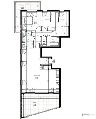  Appartement � vendre 4 pi�ces 95 m�