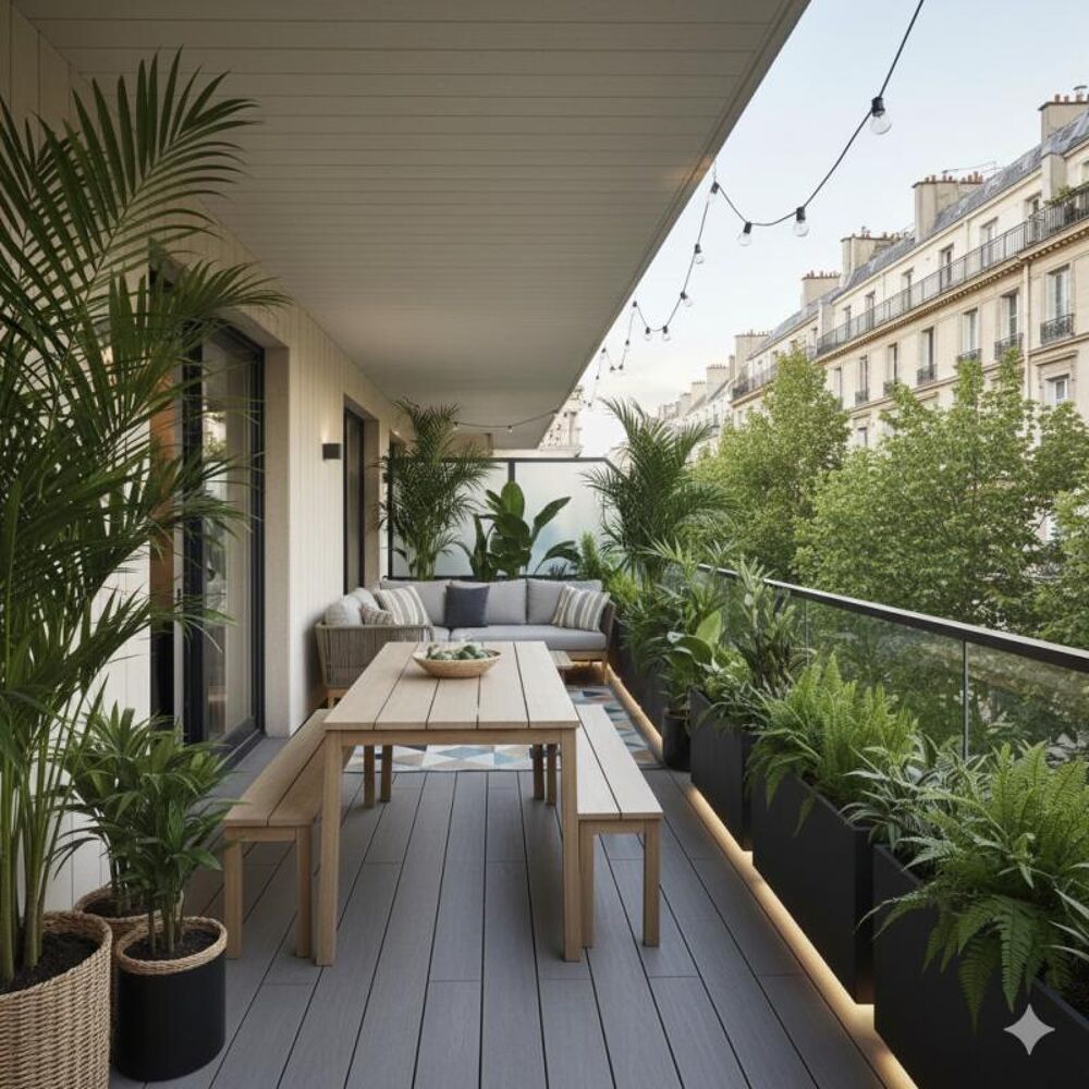 RARE - 4 PIÈCES AVEC GRAND BALCON  FACE AU MÉTRO 14