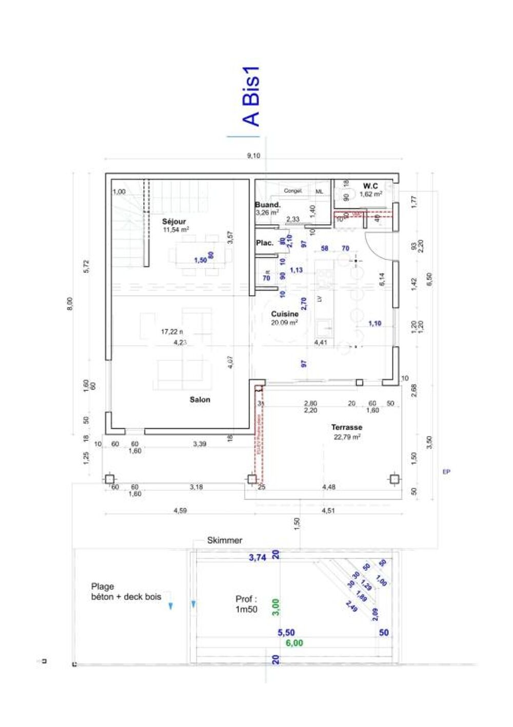 Villa T5 Le Moubin de 120 m² avec piscine sur terrain de 2 488 m²