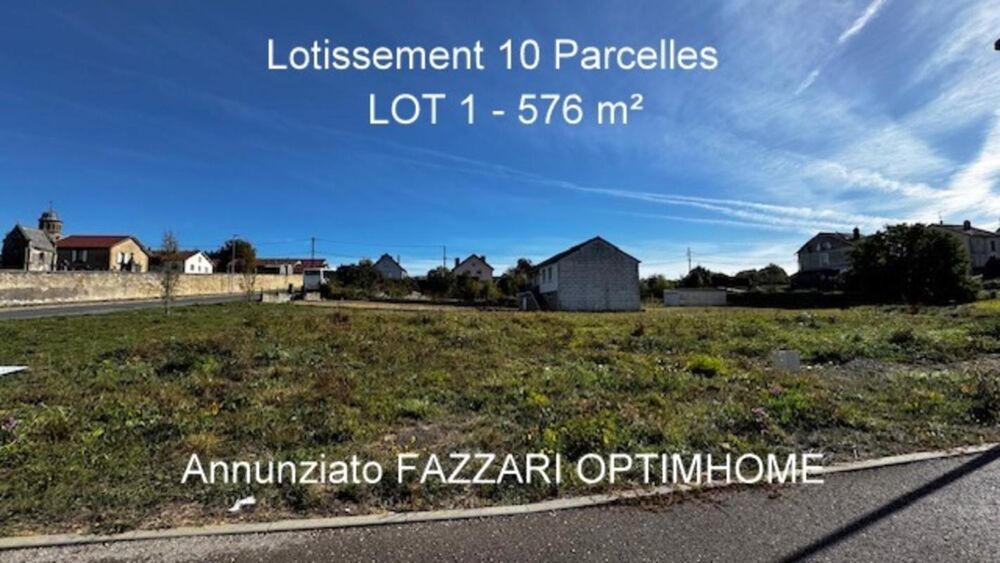 Vente Terrain Stenay 55700 terrain à bâtir viabilisé 578 m² Lot n° 10 Stenay
