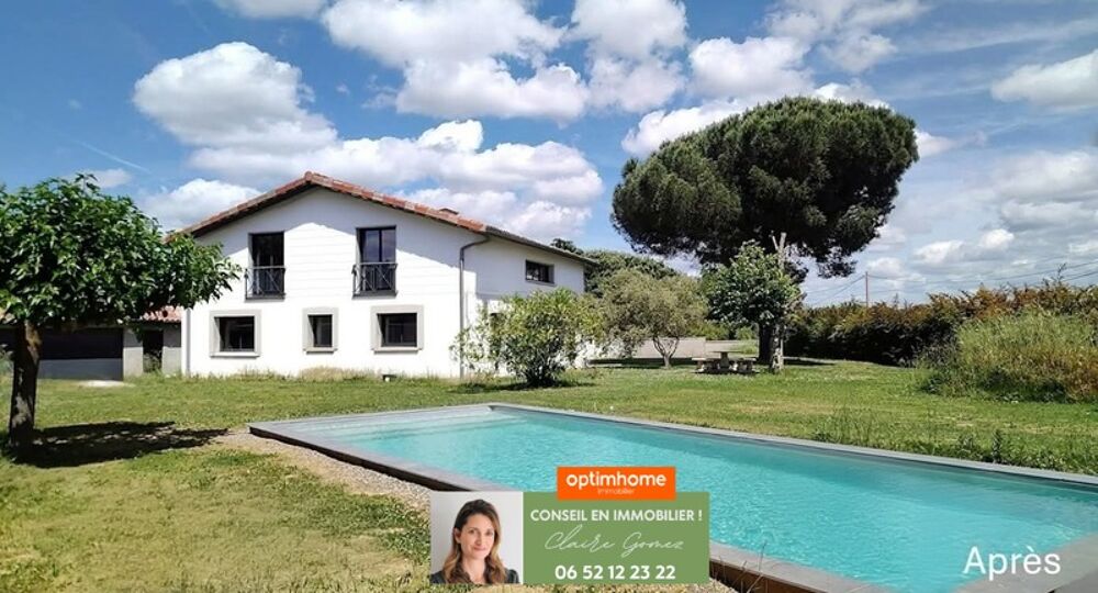 Rare - Maison T6 de 217 m² avec jardin arboré de 2 500 m² et piscine LAUNAC (31)