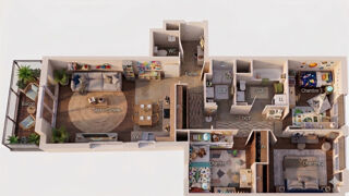  Appartement � vendre 4 pi�ces 92 m�