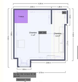  Appartement � louer 2 pi�ces 27 m�