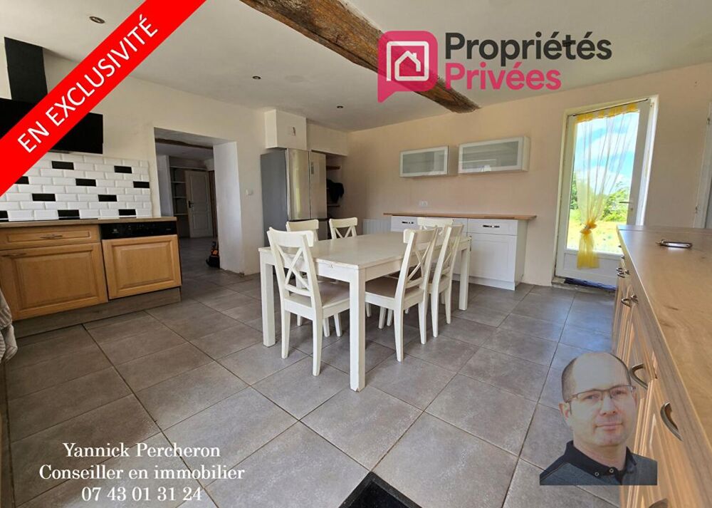Vente Maison Belle longère familiale 4 chambres, 2 800 m² sans vis-à-vis Vernoil le fourrier