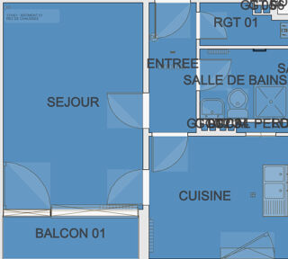  Appartement � louer 1 pi�ce 33 m�