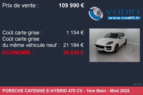 Cayenne E-HYBRID 470 CV 2025 occasion 67960 Entzheim