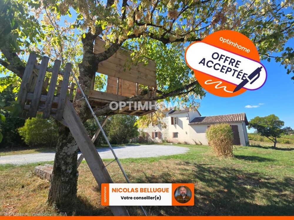 Maison 3 chambres avec garage et vue dégagée