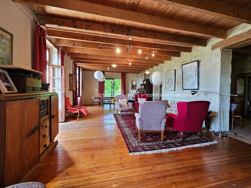 Laroque-Timbaut, maison 18ème, 324 m², 10 pièces, double garage, terrasses, vue