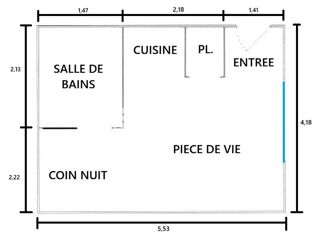  Appartement à vendre 1 pièce 22 m²
