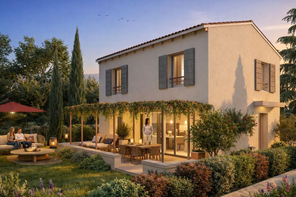 Villa familiale avec jardin au coeur d'un écrin verdoyant à Montfavet